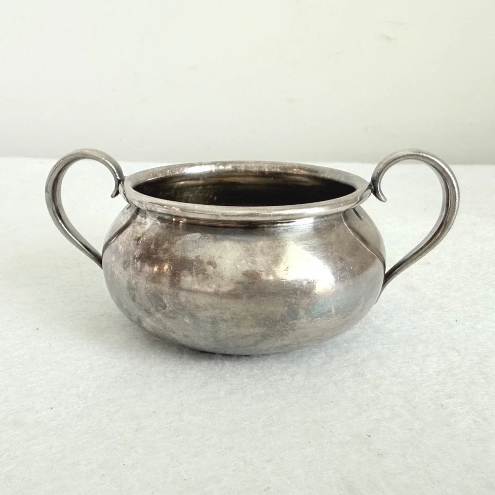 Antique Forbes Silver Co 1024 Silverplate Bowl Double Handle Early 1900s